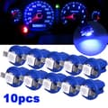 10 stk T5 B8.5D 5050 SMD blå LED-instrumentlys for bildashbord
