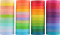 48 Rolls Rainbow Washi Tape Set, Decorative Tape for Scrapbook, Art, Crafts