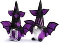 2025 2 pcs Halloween Gnome Fall Decorations, Handmade Faceless Plush Halloween Witch Gnomes with Spider Bat Ornaments