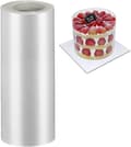 Clear Acetate Cake Collar Roll for Chocolate Mousse Cake Decoration, 8 Inch x 394 Inch