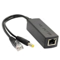 Pikkukuva 1 / 5: Gigabit Mini PoE Splitter 10/100/1000Mbps POE Splitter DC Lähtö 12V Power over Ethernet IEEE 802.3 [db] Black