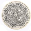 Miniatyrbilde 2 av 7: Vintage Rundt Teppe 90cm Bomull Rundt Vaskbart Mandala Teppe