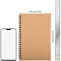 Miniatyrbillede 2 af 4: 5-pak Spiralblok A5, 120 sider/60 ark Kraftomslag Spiralbundne notesbøger Bulk Journals, 21 x 14 cm Linjerede Notesbog LGL