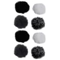 Universal Lavalier Microphone Windshield - 8pcs Fluffy Fur Windscreen Wind Muff For Lapel Microphone [DB]