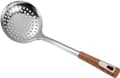 Thick Stainless Steel Slotted Spoon with Long Handle for Safe Cooking and Baking in the Kitchen - 14 Inch