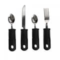 Ergonomiska Bestick - 4 Delar Svart black