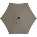 Replacement cover for parasol - 6 ribs - 3 M - Waterproof - Anti-ultraviolet - Replacement fabric (3M / 9.8Ft, Khaki)