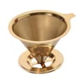 Miniatyrbillede 4 af 5: Kaffefilter i rustfrit stål, Pour Over, Genanvendeligt, Papirløst, Kaffekonfilter til hjemmet (LGL) Sølv Sølv Silver