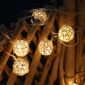 Miniatyrbild 2 av 7: 20LED Rattan Ball String Lights Romantic Decorative String Lights for Outdoor Indoor