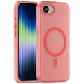 Case for iPhone 16e TPU+PC Back Matte Transparent Design - Red