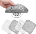 4 stk. silikoneafløbsbeskytter, vaskesi med sugekop, B