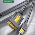 Miniatyrbillede 3 af 5: UGREEN 20201 1,5 m USB til RS232 seriel adapterkabel USB-A til DB9 hun 9-bens konverter til printer / router / scanner MultiColor MultiColor