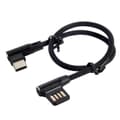 Miniatyrbillede 1 af 5: USB-C 3.1 Type-C til venstrevinklet 90 graders USB 2.0 datakabel