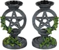 Miniatyrbillede 3 af 3: NEM5177 5,5 \" Grå Pentagram Lysestage