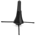 Portable Black Tripod Clarinet Stand - Durable Foldable Music Accessory
