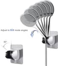 Miniatyrbilde 4 av 5: *Dusjhodeholder, selvklebende avtagbar veggdusjhodeholder w*