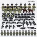 Militärserie Byggklossar 12 Minifigurer
