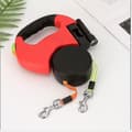 Miniatyrbild 3 av 4: Evago Double Head Extendable Dog Leash Red And Black Color For Small Medium Dogs Walking Training,