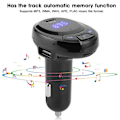 Miniatyrbillede 3 af 4: BT09 12V Bluetooth Trådløs FM-sender Mp3-afspiller Type C Hurtig Opladning PD 30W Biloplader