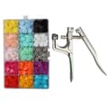 Trykknapper med SNAPS-tang, 360 sett T5 trykknapper i 24 farger for DIY-håndverk (trykknapper med SNAPS-tang)