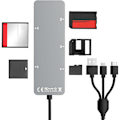 Miniatyrbild 4 av 5: 5-i-1 Multi Minneskortläsare SD/TF/MS//XD Kortläsare USB C OTG Adapter Adapter för