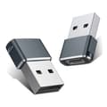 Miniatyrbillede 2 af 5: 4-pak USB til USB-C-adapter, hun Type-C til han A biloplader kompatibel med iPhone[JUN]