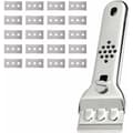 Stainless Steel Ceramic Hob Scraper with 20 Blades - Compatible with Induction Hobs, Windows and Mirrors