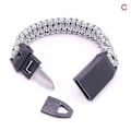 Miniatyrbild 1 av 4: 2 st Paracord Armband Nödrep Med Överlevnadsvisselpipa Och Kniv För LGL C