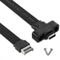Miniatyrbild 2 av 5: 50 cm USB 3.1 Front Panel Type E to Type C Extension Cable, Gen 2 (10 Gbps) Internal Adapter Cable