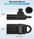 Miniatyrbillede 4 af 5: USB-C til Garmin-adapter 2-pak, 90 graders Type C opladerkabel Co