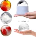 Miniatyrbild 5 av 5: Isbollsform, 3-pack stor isbitsform, rund sfärisk silikonisform, isform för whisky, 6 cm diameter isbollar kompatibel med