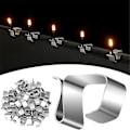 Miniatyrbild 4 av 5: 50 st Julbelysning Hängrännefästen Galvaniserade Julbelysning Hängrännefästen Julbelysningsklämmor Jul