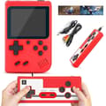 Retro Handheld Gaming Console with 400 Classic FC Games - 3.0 inch Screen Portable Video Game Console Red