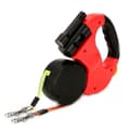Miniatyrbild 1 av 4: Evago Double Head Extendable Dog Leash Red And Black Color For Small Medium Dogs Walking Training,