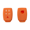 Miniatyrbillede 1 af 11: Passer til gammel Volvo S40 smart 5-knaps silikoneskal Volvo C30 C70 nøgleetui hul mod orange color