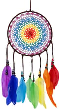 Dream Catcher Large Handmade Colorful Feather Dream Catcher W
