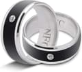 2 st Lättanvända NFC Smart Ringar, Metallmaterial Universell Smart Ring, För Mobiltelefon (storlek 7)