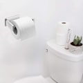 Pikkukuva 3 / 5: Itseliimautuva WC-paperiteline ruostumattomasta teräksestä, WC-paperiteline ilman porausta, WC-paperiteline, hopea