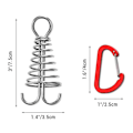 Miniatyrbilde 4 av 8: Octopus Dekkplugg 10 stk/sett Rustfritt Stål Telt Tilbehør Brettplugg Spiral - Perfekt