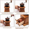 Miniatyrbilde 3 av 4: Vintage Manual Coffee Grinder with Adjustable Gear Setting