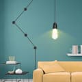 Miniatyrbillede 6 af 8: LED E27 85-265V Pendellampe i vintagestil med 4m strømkabel (keramik)