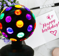 Miniatyrbild 5 av 6: 6 inch Disco Ball Rotating Stage Light USB Powered Disco Ball