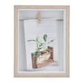 Floating Double-Sided Display Frame, Keepsake Protective Shadow Box for Wall Mounting or Tabletop Display, Simple and Classic Design Ideal for