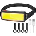 LED-hodelykt, Kraftig USB-oppladbar hodelykt, Vanntett 2000 Lumen hodelykt, Arbeidslampe