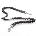 Tangle-Free Triple Coupler Dog Bungee Leash Lead Strap Black (1 pc, Black)