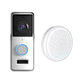 Miniatyrbild 1 av 5: Trådlös Videodörrklocka med Intercom, Ljudförändringsövervakning, Smart Graffiti Wifi, Låg Strömförbrukning V