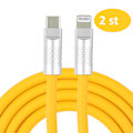 Pikkukuva 1 / 6: 2 kpl 2 m 120 W nopea iPhone USB -laturi keltainen keltainen yellow
