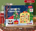 24 i 1 Julebyggeklodser Julekalender, 24 Modeller ABS Klods Nedtællingslegetøj til Børn 6+