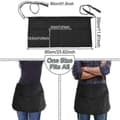 Miniatyrbild 2 av 5: 3-pack Midjeförkläde Svart Halvkort Förkläde Bistro Restaurang Trädgårdsarbete Halvförkläde Servitör Servitris Förkläden