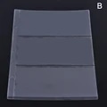 Miniatyrbillede 1 af 7: 10 stk./1 stk. 3-rums løsbladet pengeseddel album side samlerholder 1 stk. 3-slot 80x177mm